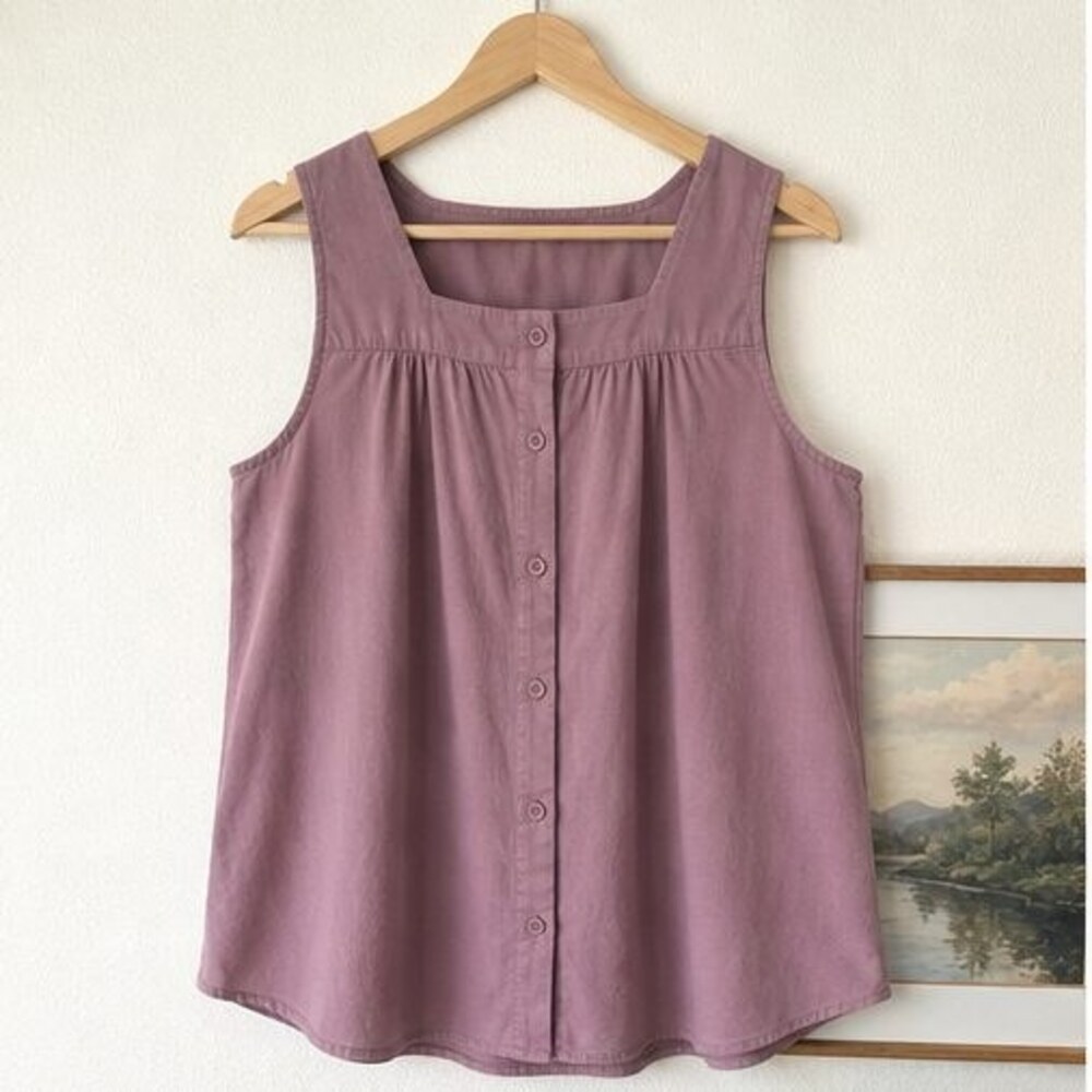 Mauve Lace Trim Top